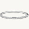 Elegant Green Stone Pavé Open Cuff Bracelet for Women