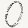 Men's Stainless Steel Geometric Link Bracelet
