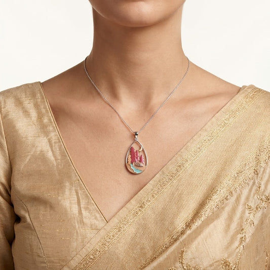 Forest Lake Teardrop Necklace & Earrings Set