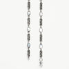 Mother-of-Pearl Style Textured Silver Anklet – Vintage Link Design