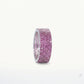 Pink Crystal Pavé Statement Ring with Silver-Tone Finish