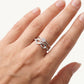 Silver Infinity Ring with Sparkling Stone Accent