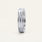 Classic Silver-Tone Double-Line Band Ring