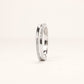 Elegant Silver Pave Half Eternity Ring with Sparkling Stone Band