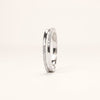 Elegant Silver Pave Half Eternity Ring with Sparkling Stone Band