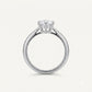 Classic Round Solitaire Ring with Brilliant Clear Centre Stone