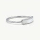 Elegant Silver Ring with Mother of Pearl Style Inlay
