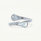 Elegant Mother of Pearl Open Cuff Ring for Women