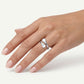 Elegant Mother of Pearl Open Cuff Ring for Women