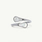 Elegant Mother of Pearl Open Cuff Ring for Women