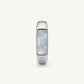 Elegant Mother of Pearl Inlay Silver-Tone Band Ring for Women