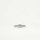 Elegant Halo-Leaf Crystal Ring with Sparkling Center Stone