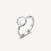 Elegant Round Mother of Pearl Style Statement Ring for Women