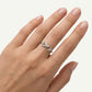 Elegant Infinity Knot Crystal Ring with Sparkling Accents