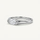 Elegant Marquise-Cut Crystal Solitaire Ring for Women