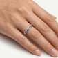 Elegant Silver Openwork Pave Ring with Sparkling Detail