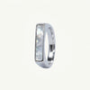 Elegant Mother of Pearl Inlay Silver-Tone Band Ring for Women