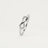 Elegant Silver Infinity Ring with Sparkling Pavé Detail