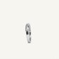 Elegant Heart Accent Ring with Polished Silver-Tone Band