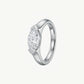 Elegant Marquise-Cut Crystal Solitaire Ring for Women