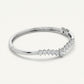 Emerald Green & Clear Stone V-Shaped Statement Bracelet – Silver Finish