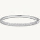Elegant Green Stone Pavé Open Cuff Bracelet for Women