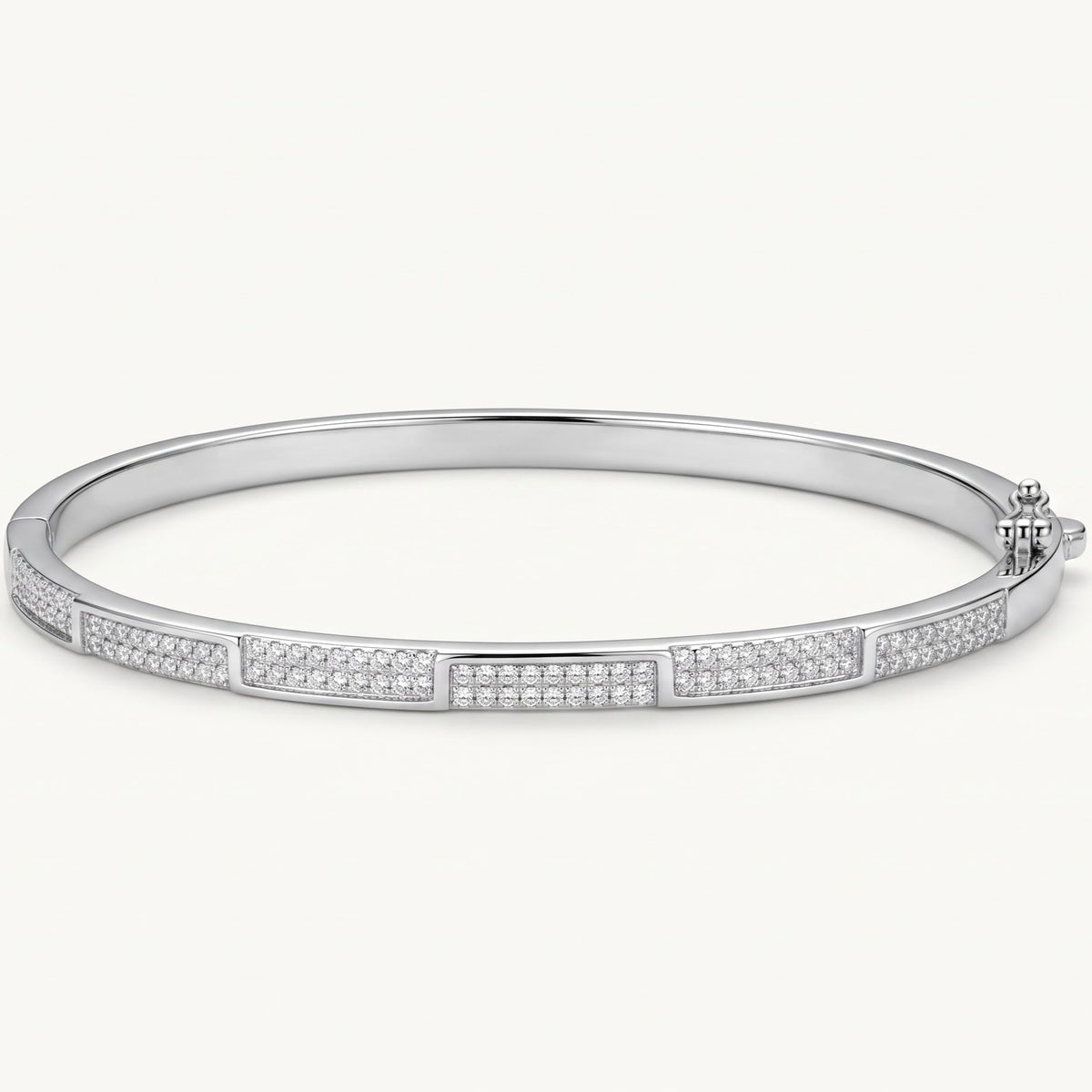 Elegant Green Stone Pavé Open Cuff Bracelet for Women
