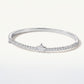 Celestial Star Crystal Tennis Bracelet – Silver Tone