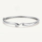 Elegant Wave Pavé Cuff Bracelet