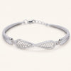 Infinity Twist Pavé Bracelet – Elegant Statement Bracelet