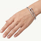 Sculpted Pavé Nail Cuff Bracelet | Modern Statement Jewellery