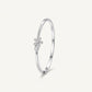 Elegant Anchor Arrow Crystal Bangle – Silver-Tone Fashion Bracelet for Women