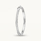 Elegant Green Stone Pavé Open Cuff Bracelet for Women