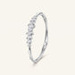 Silver Bow-Inspired Baguette Stone Bracelet