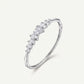 Silver Bow-Inspired Baguette Stone Bracelet