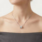 Elegant Silver LOVE Pendant Necklace