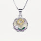 Floral Rose Pearl Pendant Necklace – Elegant Flower Jewellery