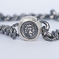 Vintage Silver Lion Medallion Chain Bracelet
