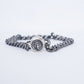 Vintage Silver Lion Medallion Chain Bracelet