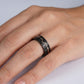 Black & Rose Gold Arrow Accent Ring