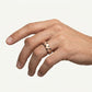 Black & Rose Gold Interlocking Chain Ring