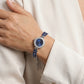 Blue Leaf Crystal Watch for Women – Adjustable Jewellery Style