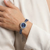 Blue Leaf Crystal Watch for Women – Adjustable Jewellery Style