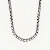Silver Classic Box Link Chain Necklace