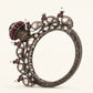 Luxury Ruby & White Stone Studded Designer Kada Bracelet