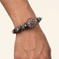 Luxury Ruby & White Stone Studded Designer Kada Bracelet