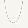 Delicate Silver Snake Chain Necklace