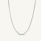 Delicate Silver Wheat Chain Necklace