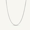Delicate Silver Wheat Chain Necklace