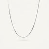 Delicate Silver Twisted Chain Necklace